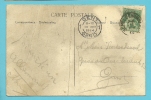 110 Op Kaart Met Stempel SCHELDEWINDEKE Op10/08/1914 Naar GENT  Op 10/08/1914 (Offensief W.O.I) - Zone Non Occupée