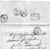 STORIA POSTALE 1868   LETTERA  CON ANNULLO TORINO  SUCCURSALE + ANNULLO NAPOLI - Neufs