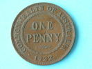 1922 - ONE PENNY / KM 23 ( Uncleaned Coin / For Grade, Please See Photo ) !! - Penny