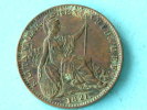 1821 - FARTHING / KM 677 ( Uncleaned Coin / For Grade, Please See Photo ) !! - B. 1 Farthing