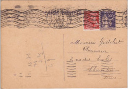 ENTIER POSTAL - TYPE PAIX - CP Avec REPIQUAGE PRIVE AU DOS "JOSEPH QUANTIN" à PARIS - 1939 - Bijgewerkte Postkaarten  (voor 1995)