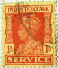 India 1939 King George VI Official 1as - Used - 1936-47 King George VI