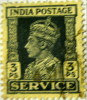 India 1939 King George VI Official 3ps - Used - 1936-47 King George VI