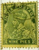 India 1932 King George V 9p - Used - 1911-35  George V