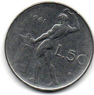 1961 - Italia 50 Lire     ------ - 50 Liras