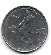 1962 - Italia 50 Lire     ----- - 50 Liras