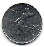 1964 - Italia 50 Lire     ------ - 50 Liras