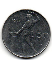 1971 - Italia 50 Lire    ------ - 50 Liras