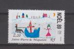 SPM YT 512 ** : Noël 89 , Dessin D'enfant - 1989 - Unused Stamps