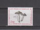 SPM YT 497 ** : Champignon , Tricholome Vergeté - 1989 - Unused Stamps