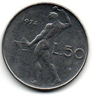 1974 - Italia 50 Lire     ------ - 50 Liras