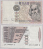 Rara Banconota Carta Moneta Da 1000 Lire, Serie Marco Polo, Decreto 1982, Ben Conservata - Sonstige & Ohne Zuordnung
