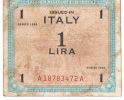 ITALY BANKNOTE 1 LIRA 1943 AMC Allied Military - Other & Unclassified