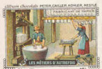 Image / Les Métiers D' Autrefois - Fabricant De Papier / ( Métier Papeterie Paper  Profession  ) / IM K-26/7 - Nestlé