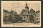 JENA, MARKTPLATZ UND BISMARCKBRUNNEN, OLD POSTCARD, 1923 TO ESTONIA - Jena