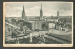 DUISBURG, VOM HAFEN GESEHEN, OLD POSTCARD ,1933 , DUISBURG VIA LONDON TO ESTONIA - Duisburg