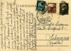 LUOGOTENENZA INTERO IMPERIALE 1,20 L + COMPL DEMOC 1946 - Marcophilie