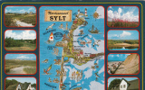 B35227 Sylt Multi Views Map Cartes Geographiques Used Perfect Shape - Sylt