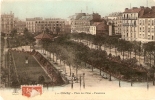 CLICHY (92) PLACE DES FETES . PANORAMA . Kiosque à Musique - Clichy