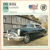 Voiture Buick Roadmaster 1951/1958, Modèle Riviera 1954 De Walt Disney / US Etats Unis / Photo, Fiche Illustrée - Auto's