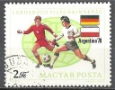 1 W Valeur Oblitérée,used - MAGYAR - HONGRIE - FOOT * 1978 - N° 1257-23 - 1978 – Argentina