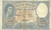 POLAND 100 ZLOTYCH BLUE MAN HEAD FRONT &  MOTIF BACK DATED 28-02-1919(ISSUED 1924) F P57 READ DESCRIPTION!! - Polonia