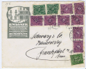 Deutsche Reich: Brief 1923, Munchen->Frankfurt, Misch Frankatur, M 171 1x4, 1x2 + 2 X 1, + 167 - Storia Postale