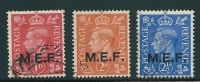 1943-47 MEF Italian Colonies Occupation - Lot Of 3 Values Pale Colors - Used V11594 - Britische Bes. MeF