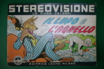 PED/41 Collana FIABE CELEBRI - STEREOVISIONE - IL LUPO E L'AGNELLO Ed.Leone-Milano 1968/DISCO 45''/Ill.Corbella - Antichi