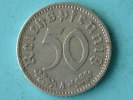 1935 A - 50 REICHSPFENNIG / KM 87 ( Uncleaned / For Grade , Please See Photo ) ! - 50 Reichspfennig