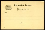 BAYERN Postkarten-Vordruck 1888 - Lettres & Documents