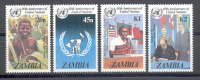 Zambia Sambia 1985 - Michel 345 - 348 ** - Zambia (1965-...)