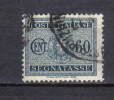 3RG6 - REGNO 1934 , Segnatasse 60 Cent N. 41  Usato. Difetto Di Trasparenza - Portomarken