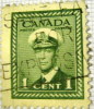 Canada 1942 King George VI In Navy Uniform 1c - Used - Used Stamps