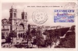 TUNISIE-TUNIS EXPOSITION PHILATELIQUE 20-6-1941 - VARIETE CROIX ROUGE DE REPERE SUR ANGLE DROIT DU TIMBRE.. - Otros & Sin Clasificación