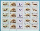 1989  JUGOSLAVIJA JUGOSLAVIA FAUNA BIRDS W.W.F. PROTECTED ANIMAL SPECIES  INTERESSANTE - Blocs-feuillets