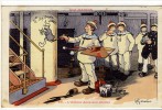 Carte Postale Ancienne Illustrateur Gervèse - Série Nos Marins. L'Auteur Dans Son Atelier - Peinture - Gervese, H.