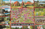 B35437 Luneburger Heide Map Cartes Geographiques Not  Used Perfect Shape - Lüneburger Heide