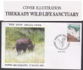 India 2003  WILD LIFE SACTUARY  ELEPHANTS Cover # #23471  Indien Inde - Elefanten