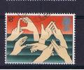 RB 773 - GB 1981 - Hand Signing 18p  - Fine Used Stamp - Sign Language Deaf Disability Handicap Theme - Handicaps