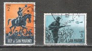 Saint Marin - 1962 - Y&T 563/4 - Oblit. - Gebruikt