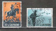 Saint Marin - 1962 - Y&T 563/4 - Oblit. - Gebraucht