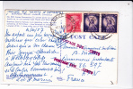 1957 - CARTE POSTALE De NEW HAVEN (USA) Pour Le SP86 597 (AFN) Avec TAXE - Brieven En Documenten