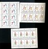 10 X  1992  Sports Yv.5952/54**     Petits Feuillets De 8      Mi.245/247** Kleinbogen - Blocs & Hojas