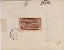 1926 - PASTEUR+SEMEUSE+BLANC+ VIGNETTE De L'EXPOSITION PHILATELIQUE De PARIS 1925 / ENVELOPPE RECOMMANDEE De MONTMORENCY - Philatelic Fairs