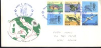 1978  Italia  Tortue Tartaruga Turtle  Foca Seal  Phoque  Nave Vespucci  Tunisi Sur Lettre - Against Starve