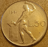 1981 - Italia 50 Lire     ----- - 50 Lire