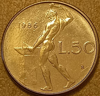 1986 - Italia 50 Lire     ----- - 50 Liras