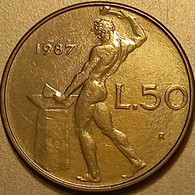 1987 - Italia 50 Lire     ----- - 50 Liras