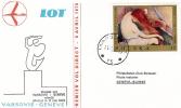 FFC  Varsovie-Geneve   LOT  1970 - FDC